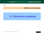 2.1 Economic systems - Liceo Ginnasio Statale «Virgilio