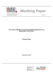 The Limits of Minsky`s Financial Instability Hypothesis as an