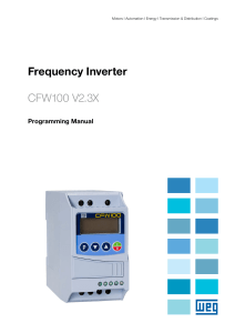 Frequency Inverter CFW100 V2.3X