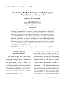 Estimation of Surface Run-off for Urban Area Using Integrated