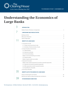 Understanding the Economics of Large Banks