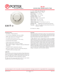 IONIZATION SMOKE DETECTOR - Potter Electric Signal Company