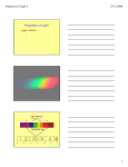 Properties of Light I