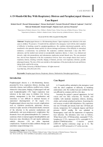 A 15-Month-Old Boy With Respiratory Distress and Parapharyngeal