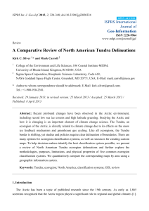 A Comparative Review of North American Tundra Delineations
