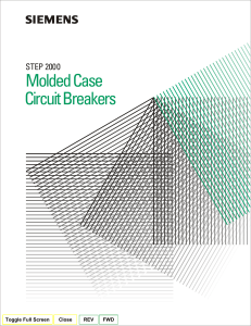 Molded Case Circuit Breakers