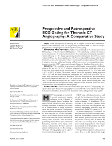 Prospective and Retrospective ECG Gating for Thoracic CT