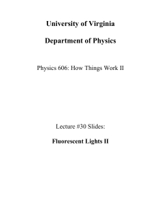Lecture #30 - Galileo - University of Virginia
