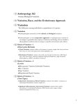 Human Biological Variation