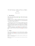 The Real Topology of Rational Points on Elliptic Curves