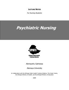 Psychiatric Nursing