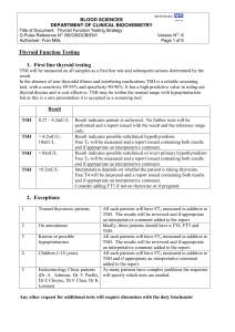 Thyroid Function Testing Strategy (minus appendix)