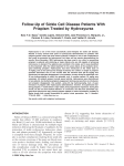 Follow-up of sickle cell disease patients with priapism treated by