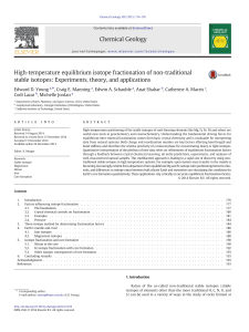 High-temperature equilibrium isotope fractionation of non