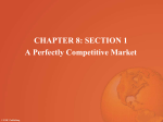 Competition and Markets