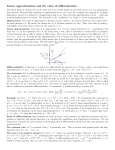 Linear approximation and the rules of differentiation