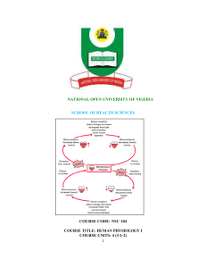 NSC 104 - National Open University of Nigeria