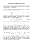 Parameters of a Strömgren Sphere Let`s assume that we have a