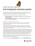 Keep families together: End immigration detention quotas!