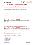 TESTCRACKER CAT TOPPER`s PROGRAM: QUANT Factorial