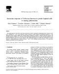 Autocrine response of Schizosaccharomyces pombe haploid cells to