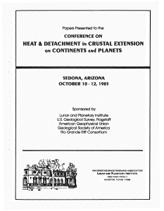 Papers presented to the Conference on Heat and Detachment in