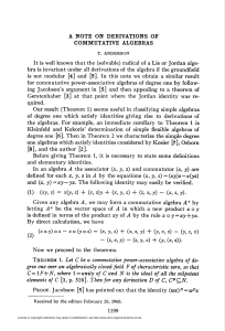 A NOTE ON DERIVATIONS OF COMMUTATIVE ALGEBRAS 1199