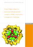 From floppy infant to pyruvate dehydrogenase complex (PDHC