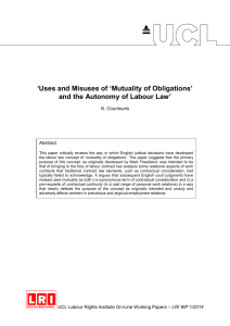 `Uses and Misuses of `Mutuality of Obligations`