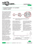 DLS-Characterisation of protein melting point