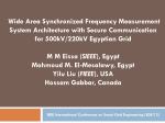 Wide Area Synchronized Frequency Measurement System