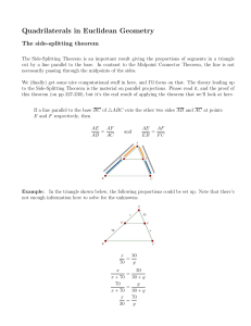 Notes on the Side-Splitting Theorem