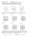 ACADEMIC ALGEBRA II ** REVIEW WS: Sec. 3.1 to 3.4 ** NAME