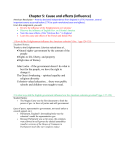 Chapter 5: Cause and effects (influence)