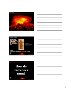 How do volcanoes form?