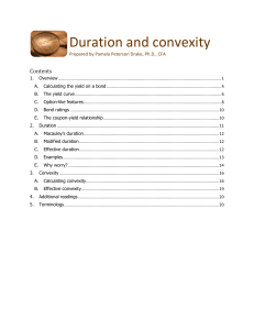 Duration and convexity