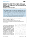 Natural Selection and Neutral Evolution Jointly Drive Population