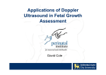 Applications of Doppler Ultrasound in Fetal Growth Assessment