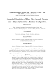 Numerical Simulation of Fluid Flow Around Circular and