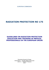 Guidelines on radiation protection education and training of medical