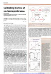 Controlling the flow of electromagnetic waves