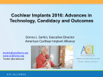 Cochlear Implants 2016 - American Cochlear Implant Alliance