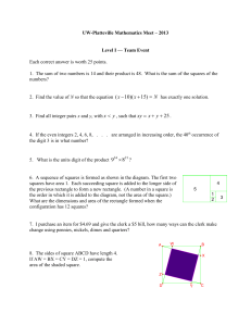 ( 10)( 15) x x N − + = x y 25 xy x y = + + 9 8 ×