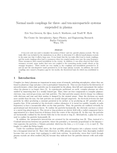 Normal mode couplings for three- and ten