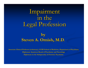 Impairment in the Legal Profession