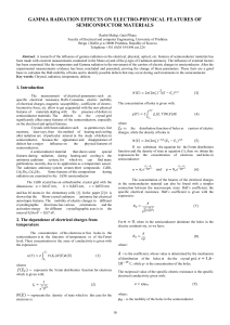 gamma radiation effects on electro