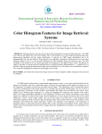 Color Histogram Features for Image Retrieval Systems