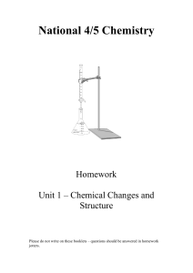 National 5 Unit 1 Homework Booklet