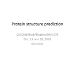 Protein structure prediction