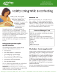 Healthy Eating While Breastfeeding